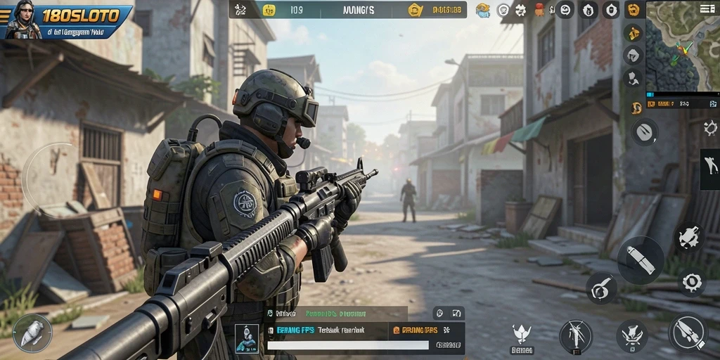 Tangkapan layar gameplay 180SLOT menampilkan aksi pertempuran yang intens.
