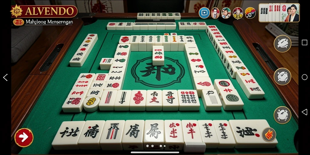 Tampilan screenshot gameplay Mahjong di ALVENDO yang seru dan menantang.