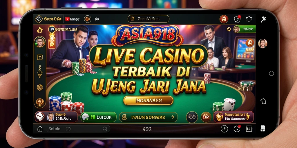 Tampilan gameplay nyata dari ASIA918 dengan dealer live.