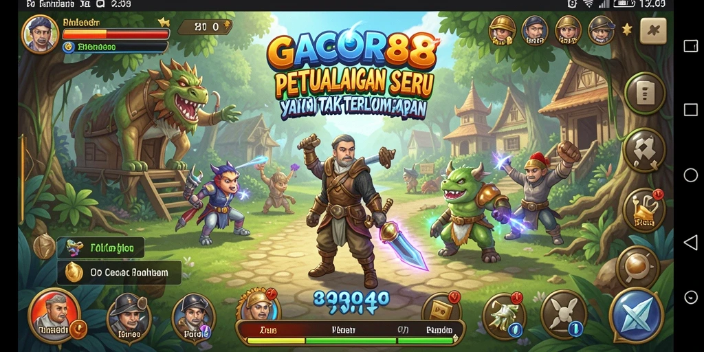 Tampilan gameplay GACOR88 yang mendebarkan dan penuh petualangan.