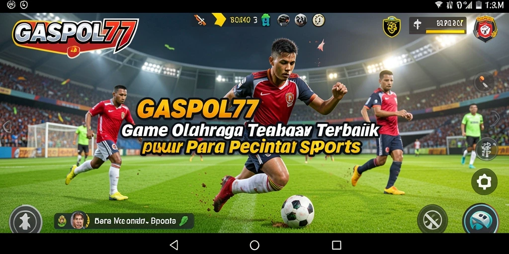 Tampilan gameplay seru di GASPOL77 dengan aksi olahraga yang dinamis.