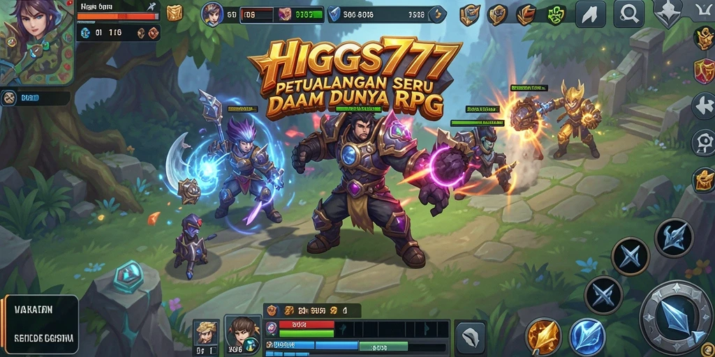 Tampilan gameplay HIGGS777 yang menampilkan aksi RPG yang seru.
