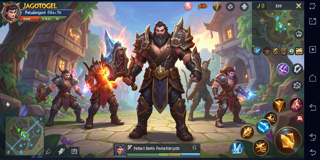 Menampilkan aksi seru dalam gameplay JAGOTOGEL ARPG.