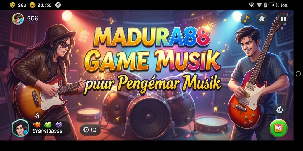 Tampilan gameplay MADURA88 dengan berbagai tantangan musik.