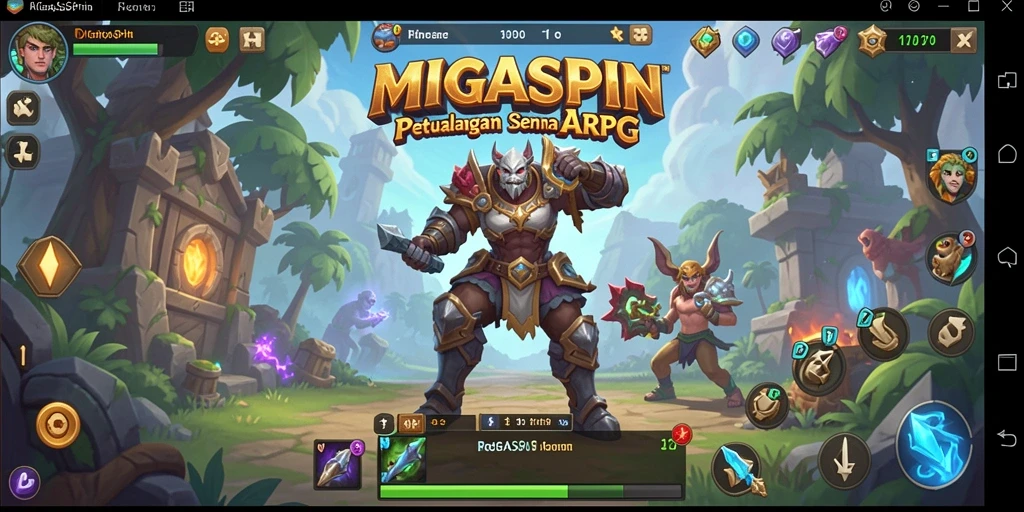 Tampilan gameplay seru dan grafis menawan dari MIGASPIN.
