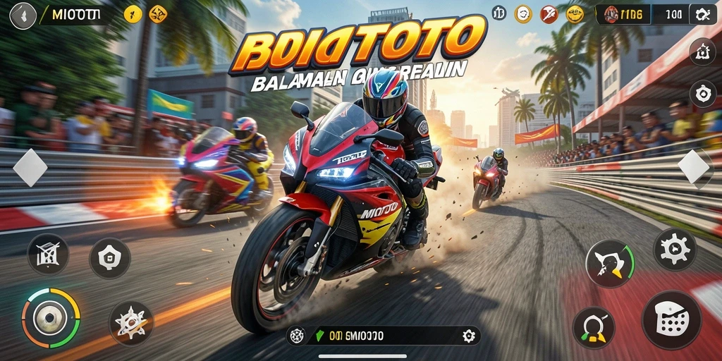 Tampilan seru dari balapan motor di MIOTOTO.