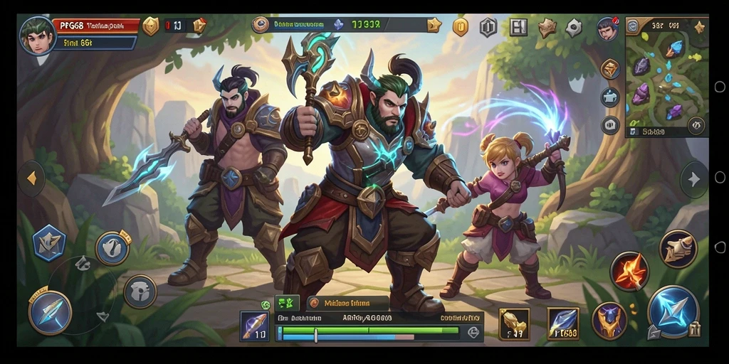 Screenshot PGG68 menampilkan pertempuran epik dalam dunia ARPG yang luas.