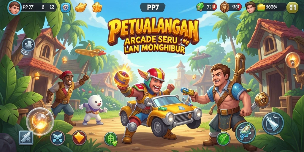 Tampilan gameplay seru PP7 dalam aksi Arcade.