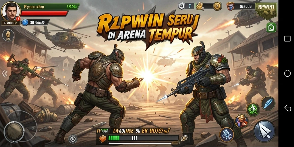 Menampilkan pertarungan epik antar karakter di RPWIN1.