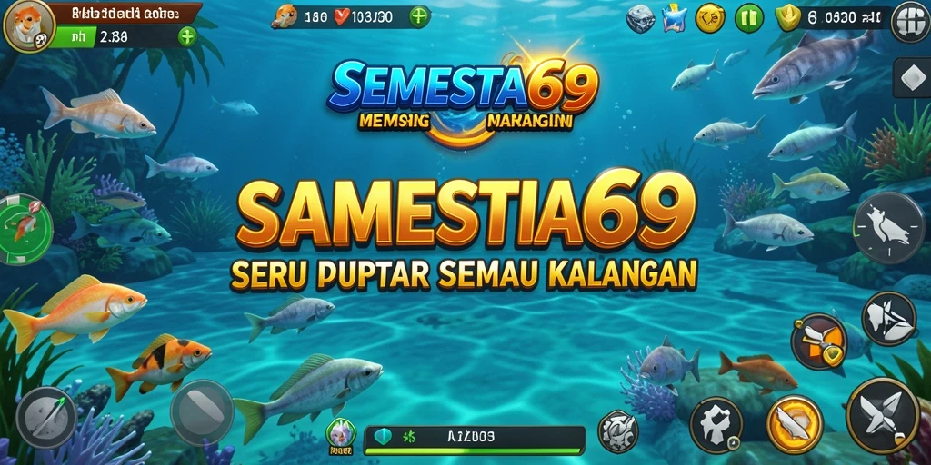 Screenshot menampilkan gameplay seru saat memancing di SEMESTA69.