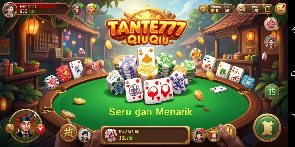 Screenshot gameplay QiuQiu TANTE777 yang seru dan mendebarkan.