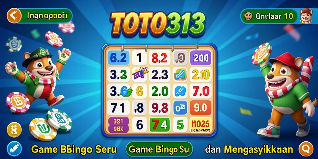 Tampilan utama TOTO313 menampilkan gameplay Bingo yang seru dan interaktif.