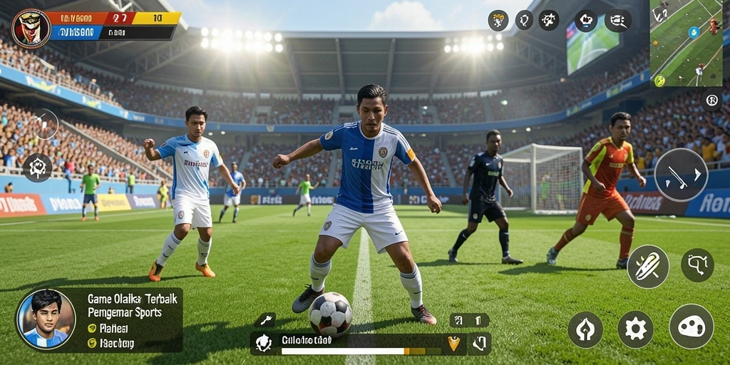 Tampilan gameplay V21 yang seru dan menantang di dunia olahraga.